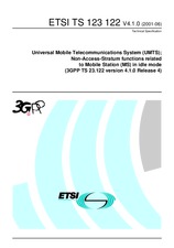 Die Norm ETSI TS 123122-V4.1.0 24.7.2001 Ansicht