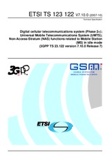 Die Norm ETSI TS 123122-V7.10.0 8.10.2007 Ansicht