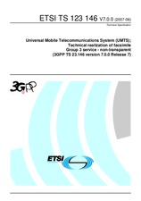 Die Norm ETSI TS 123146-V7.0.0 30.6.2007 Ansicht
