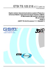 Die Norm ETSI TS 123218-V7.7.1 24.10.2007 Ansicht