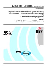 Die Norm ETSI TS 123218-V10.0.0 30.3.2011 Ansicht
