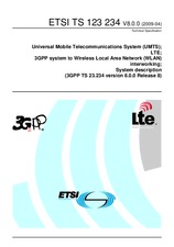 Die Norm ETSI TS 123234-V8.0.0 21.4.2009 Ansicht