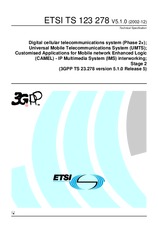 Die Norm ETSI TS 123278-V5.1.0 31.12.2002 Ansicht
