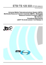 Die Norm ETSI TS 123333-V7.3.0 22.1.2008 Ansicht