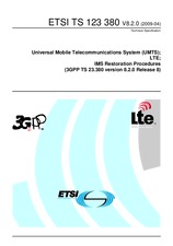 Die Norm ETSI TS 123380-V8.2.0 21.4.2009 Ansicht