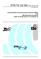 Die Norm ETSI TS 123380-V10.1.0 22.6.2011 Ansicht