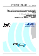 Die Norm ETSI TS 123406-V7.2.0 8.10.2008 Ansicht