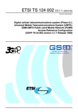 UNGÜLTIG ETSI TS 124002-V3.1.0 31.12.2000 Ansicht
