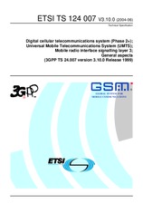 Die Norm ETSI TS 124007-V3.10.0 29.6.2004 Ansicht