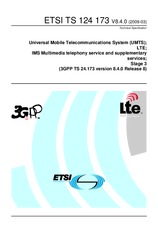 Die Norm ETSI TS 124173-V8.4.0 26.3.2009 Ansicht