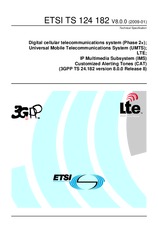 Die Norm ETSI TS 124182-V8.0.0 20.1.2009 Ansicht