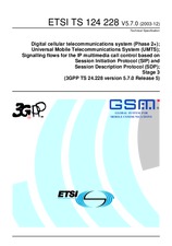 Die Norm ETSI TS 124228-V5.7.0 31.12.2003 Ansicht