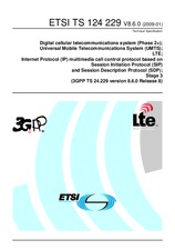 Die Norm ETSI TS 124229-V8.6.0 20.1.2009 Ansicht