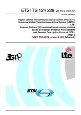 Die Norm ETSI TS 124229-V8.10.0 18.2.2010 Ansicht