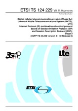 Die Norm ETSI TS 124229-V8.11.0 28.4.2010 Ansicht