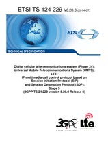 Die Norm ETSI TS 124229-V8.28.0 11.7.2014 Ansicht