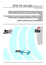 Die Norm ETSI TS 124229-V9.4.0 15.7.2010 Ansicht