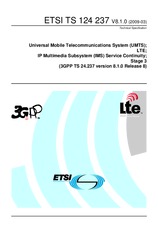 Die Norm ETSI TS 124237-V8.1.0 26.3.2009 Ansicht