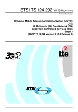 Die Norm ETSI TS 124292-V8.10.0 11.7.2011 Ansicht