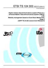 Die Norm ETSI TS 124303-V8.0.0 22.1.2009 Ansicht