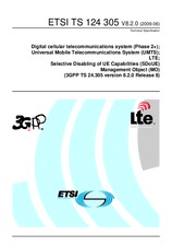 Die Norm ETSI TS 124305-V8.2.0 17.6.2009 Ansicht
