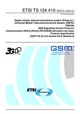 Die Norm ETSI TS 124410-V8.0.0 7.4.2008 Ansicht
