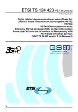 Die Norm ETSI TS 124423-V8.1.0 25.6.2008 Ansicht
