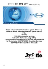 Die Norm ETSI TS 124423-V8.4.0 9.1.2012 Ansicht