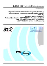 Die Norm ETSI TS 124430-V7.0.0 7.4.2008 Ansicht