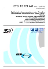 Die Norm ETSI TS 124441-V7.0.1 16.4.2008 Ansicht