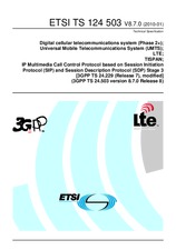 Die Norm ETSI TS 124503-V8.7.0 26.1.2010 Ansicht