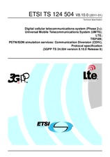 Die Norm ETSI TS 124504-V8.10.0 11.1.2011 Ansicht