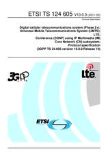 Die Norm ETSI TS 124605-V10.0.0 3.5.2011 Ansicht