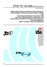 Die Norm ETSI TS 124608-V8.2.0 14.1.2009 Ansicht