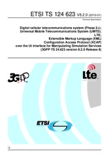 Die Norm ETSI TS 124623-V8.2.0 26.1.2010 Ansicht