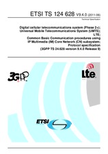 Die Norm ETSI TS 124628-V9.4.0 22.6.2011 Ansicht