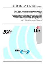 Die Norm ETSI TS 124642-V8.0.1 9.1.2009 Ansicht
