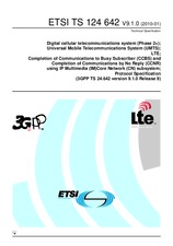 Die Norm ETSI TS 124642-V9.1.0 26.1.2010 Ansicht