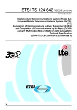Die Norm ETSI TS 124642-V9.2.0 9.4.2010 Ansicht