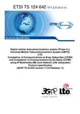 Die Norm ETSI TS 124642-V11.2.0 10.10.2012 Ansicht