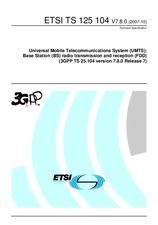 Die Norm ETSI TS 125104-V7.8.0 17.10.2007 Ansicht