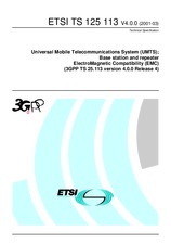 Die Norm ETSI TS 125113-V4.0.0 31.3.2001 Ansicht