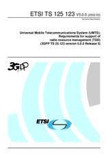 Die Norm ETSI TS 125123-V5.0.0 31.3.2002 Ansicht
