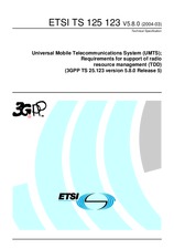 Die Norm ETSI TS 125123-V5.8.0 31.3.2004 Ansicht