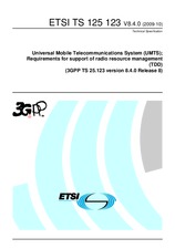 Die Norm ETSI TS 125123-V8.4.0 8.10.2009 Ansicht