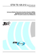 Die Norm ETSI TS 125212-V6.2.0 30.6.2004 Ansicht