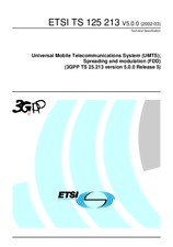 Die Norm ETSI TS 125213-V5.0.0 31.3.2002 Ansicht