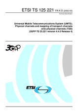 Die Norm ETSI TS 125221-V4.4.0 31.3.2002 Ansicht