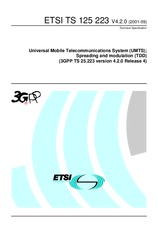 Die Norm ETSI TS 125223-V4.2.0 30.9.2001 Ansicht