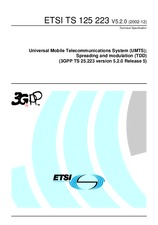Die Norm ETSI TS 125223-V5.2.0 31.12.2002 Ansicht